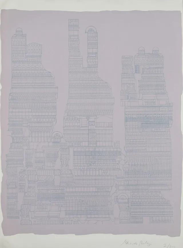 EDUARDO PAOLOZZI. "Central Park East - purple".