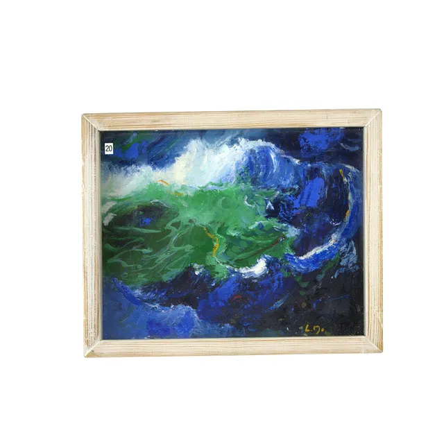 LENNART MALMSTRÖM. Olja på pannå, "Närbild III", monogramsignerad.