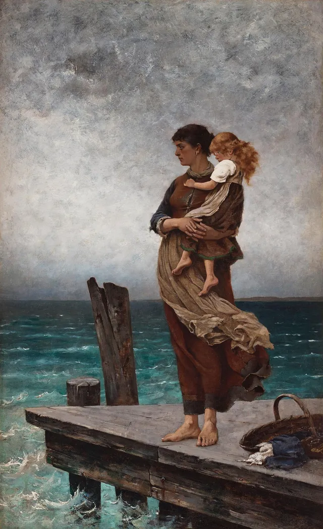 August Hagborg, "Väntan".