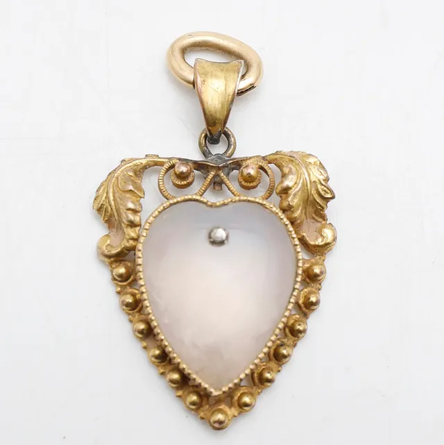 Alphonsine heart-shaped pendant, late 19th Century.