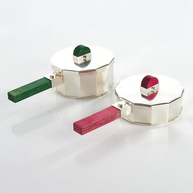 BENGT LILJEDAHL. Karotter, 2 stycken, sterlingsilver, Stockholm 1994.