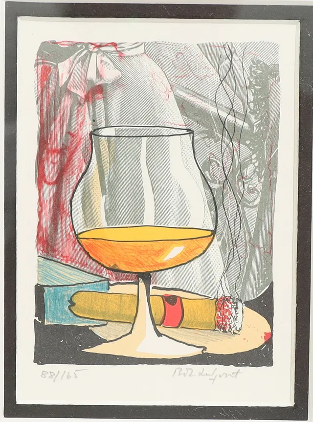 BO ERIK LUNDQVIST. färglitografi, signerad, numrerad 88/165.