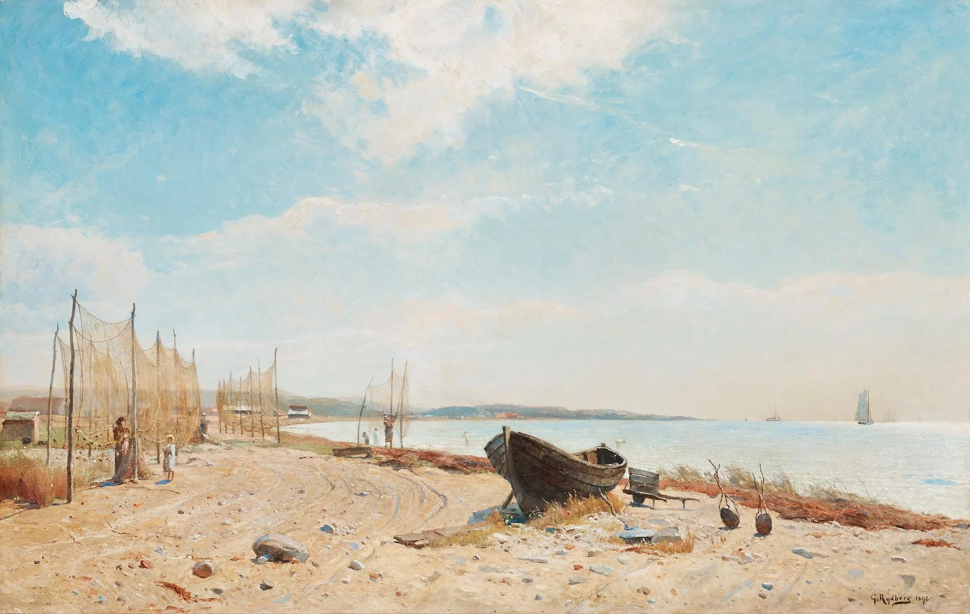 Gustaf Rydberg, "Råå fiskeläge". — Bukowskis
