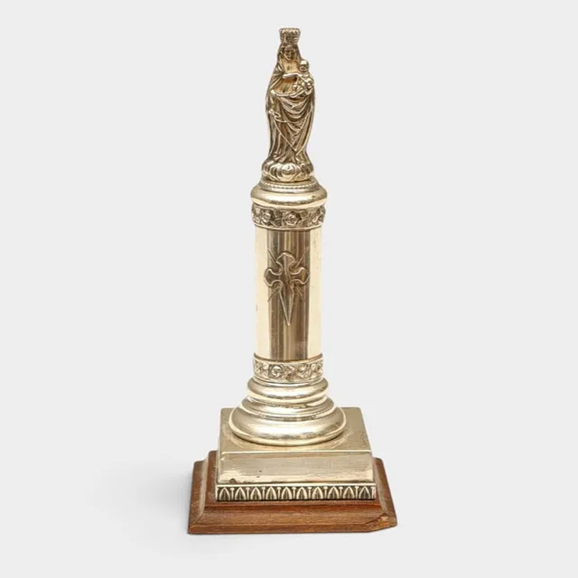 Virgen del Pilar en plata. Segunda mitad del siglo XIX.