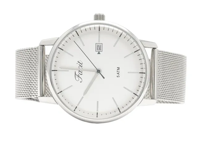 Armbandsur, Facit, 41mm, refnr: SU559, quartz, datum, stål