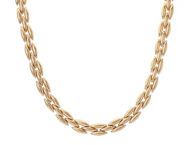 CARTIER, collier, Gentiane, 18K guld, serienr F59866, längd 38,5 cm, vikt 53,9 g, certifikat, originaletui.