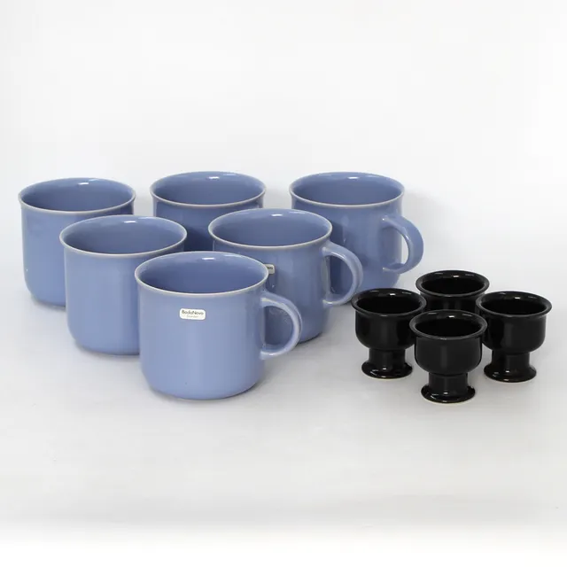 SIGNE PERSSON-MELIN. 6 KAFFEKOPPAR, 4 ÄGGKOPPAR, BODA NOVA.