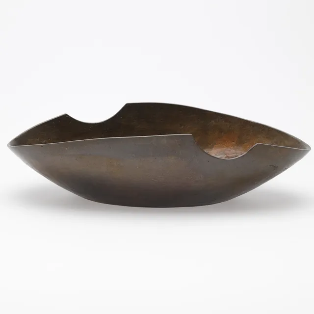 INOUE JYUNKEI. BRONZE SKÅL, stemplet, Japan.