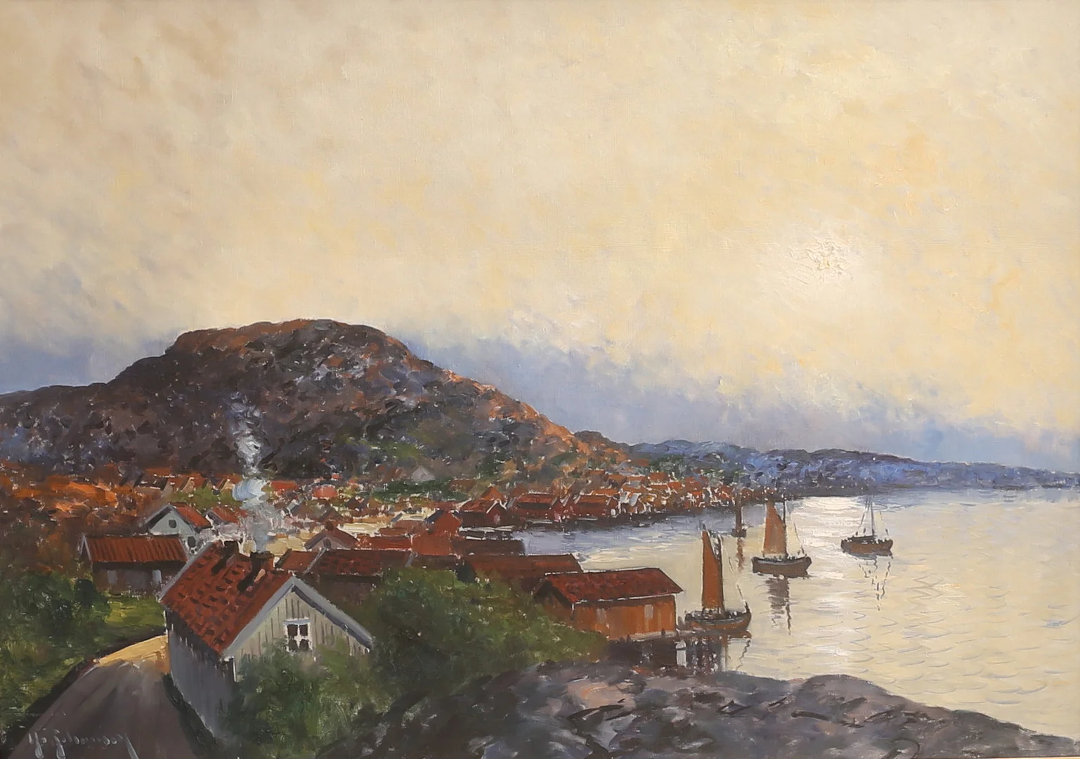 YO JOHANSSON. Olja på duk, signerad. — Paintings — RA Auktionsverket Norrköping