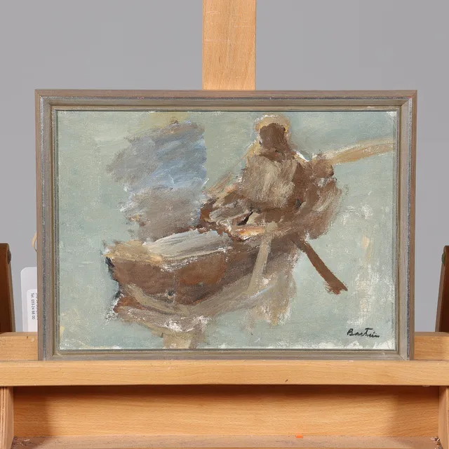 LOUIS BASTIN. OLJA PÅ PANNÅ, signerad.