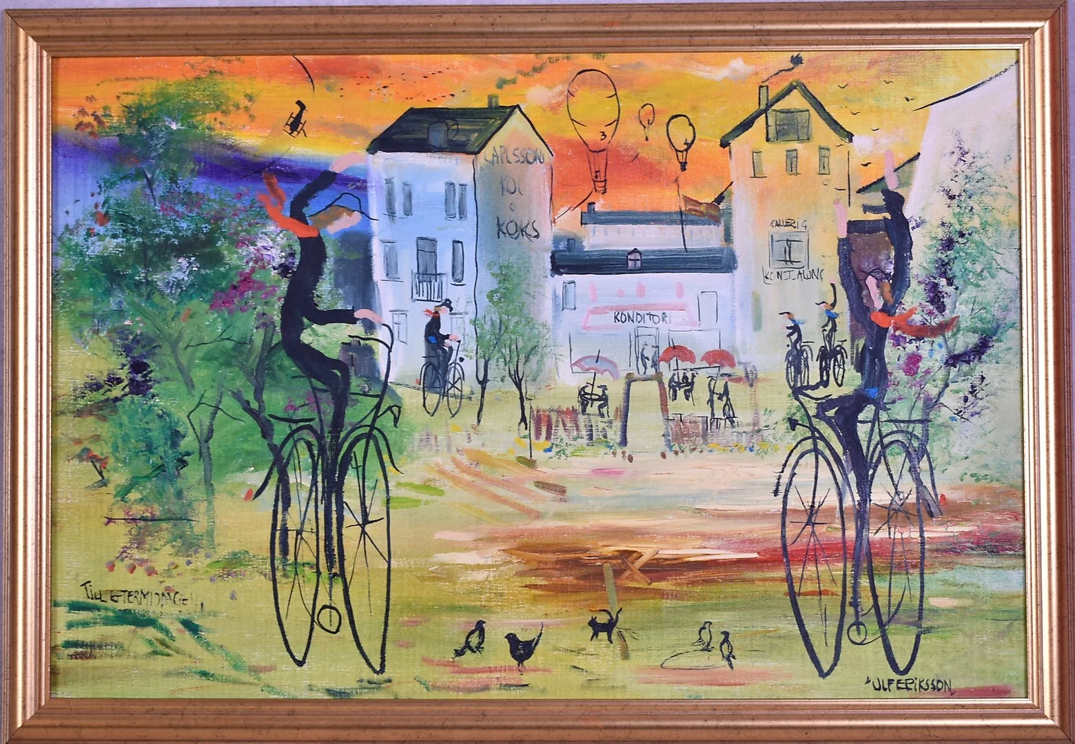 ULF ERIKSSON. 1938, olja på duk " Till Eftermiddagen " olja på duk signerad. — Paintings — Auktionsverket Engelholm