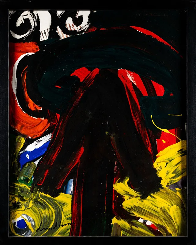 BENGT LINDSTRÖM. Akryl på papper, Signerad.