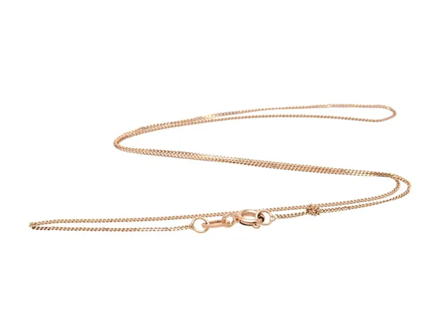 HALSKEDJA, 18K guld, pansarlänk, längd ca 37,5 cm, vikt 1,2 g.