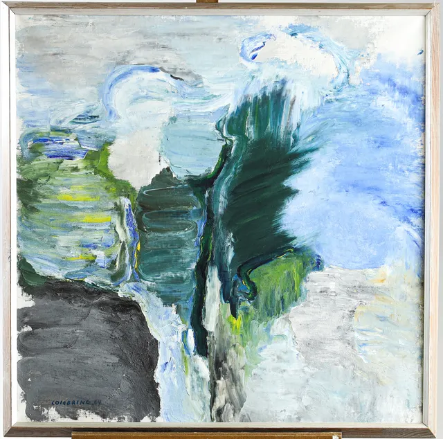 JOHNY COLEBRING (1920-2003). "Ängdala", olja på duk.