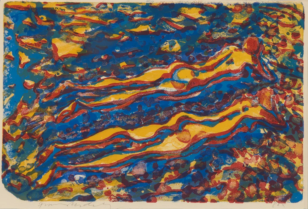 Widerberg, Frans — "To piker" 1981 — Kunst/Grafikk — Blomqvist