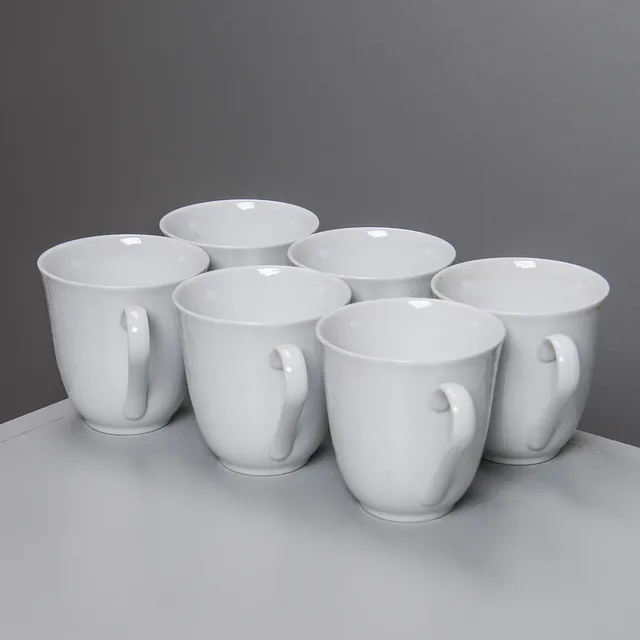 LOUISE ADELBORG. Kaffekoppar, 6 st, porslin, "Swedish Grace", Rörstrand.