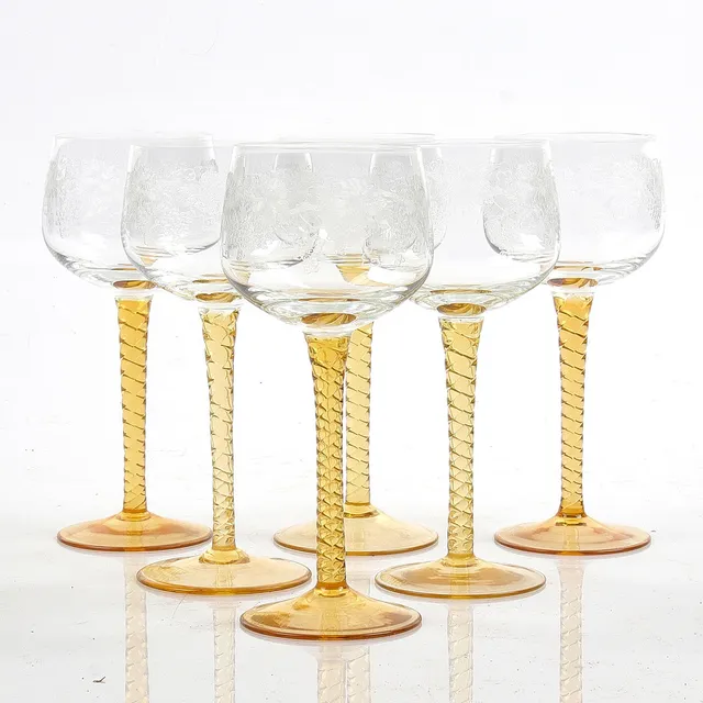 VITVINSGLAS, 6 st. 1900-tal.