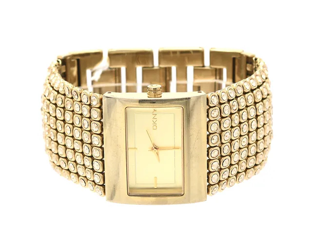Damur DKNY Gold Crystal Mesh Rfnr Ny-4662 Snr 111312 med stenar Quartz med viklås