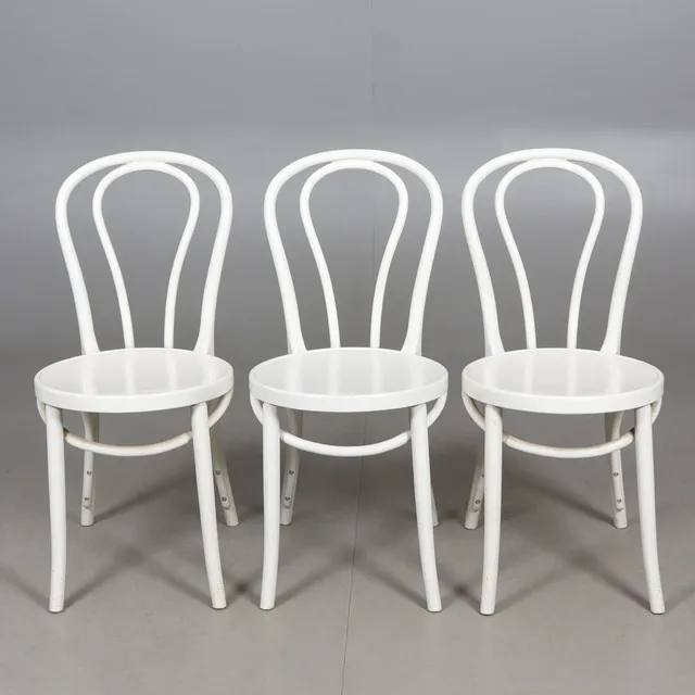 GILLIS LUNDGREN. Stolar, 3 st, "Öglan", Ikea, 1900-tal.