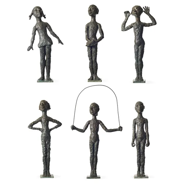 Lena Cronqvist, Skulpturgrupp, 6 st.