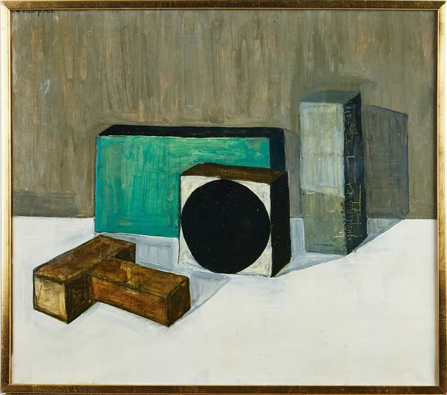 ÅKE PALLARP (1933-2013). Stilleben, olja på duk, signerad samt daterad 1953.