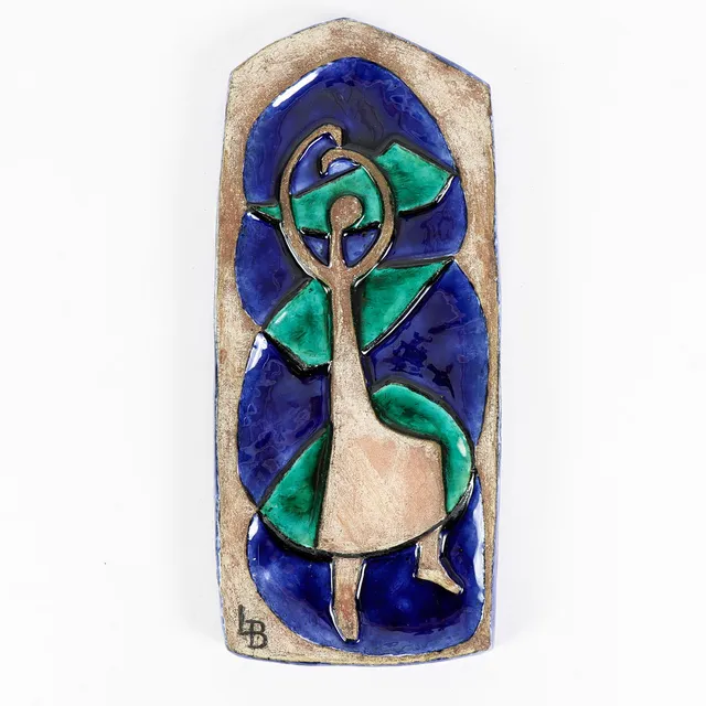 LARS BERGSTEN. Relief keramik, signerad.