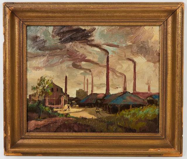 Unbekannte/r Künstler*in, Industrielles Gehöft.
