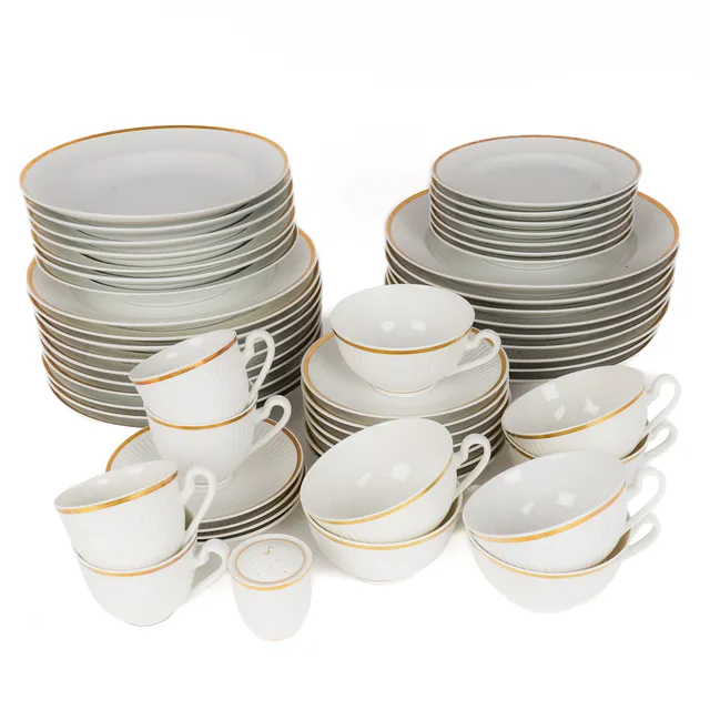 Thorkild Olsen for Royal Copenhagen. 'Tunna' dinner and tea/coffee set (63)
