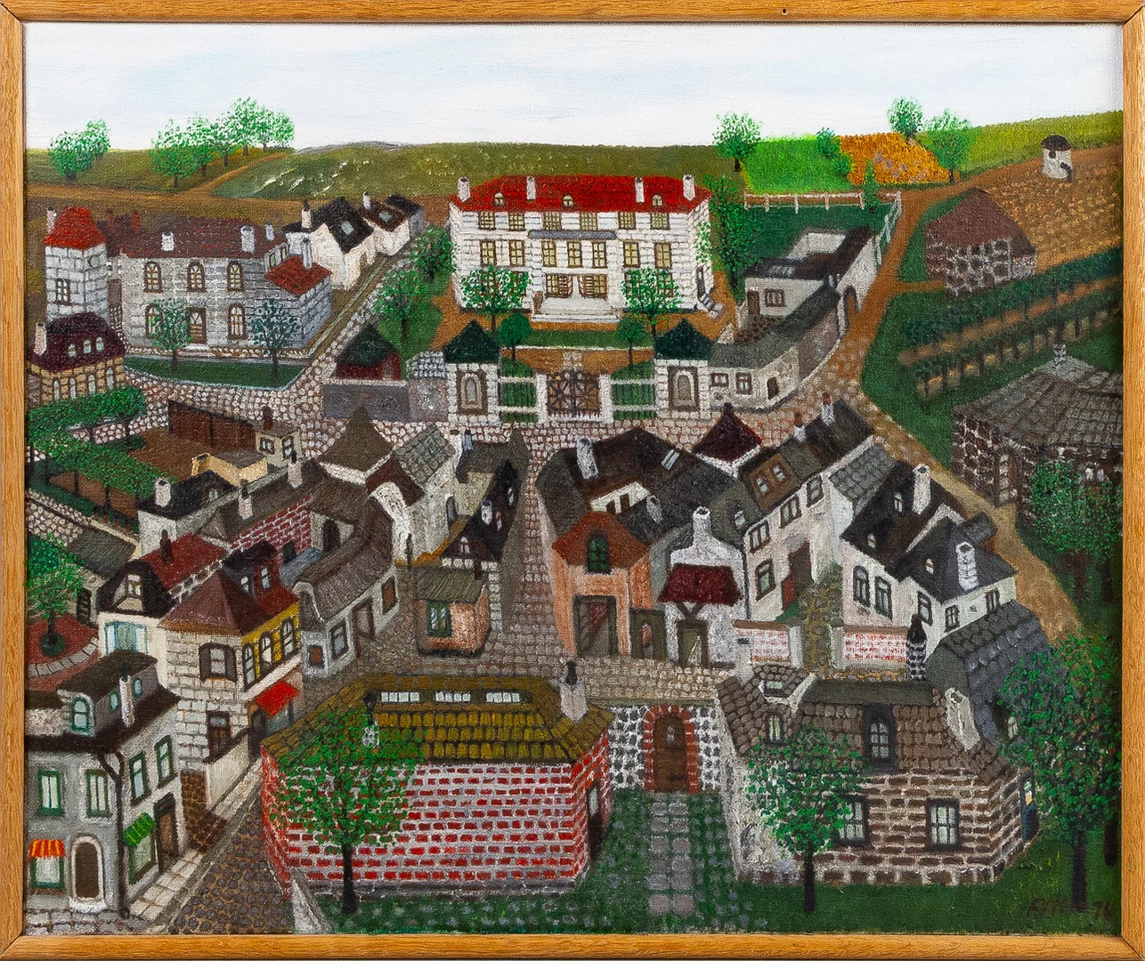 ARVID WIDERBERG. "Par le Pin", Frankrike, olja på duk. — Paintings — Stockholms Auktionsverk Helsingborg