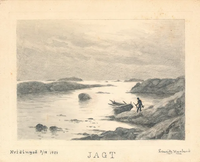 Haaland, Lauritz — "Jagt" Hvidingsø 1923