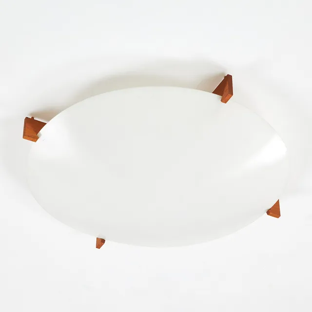 UNO & ÖSTEN KRISTIANSSON. "Plafo", Luxus, takplafond, stomme i teak, kupa i plast.