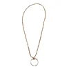 HALSKETTE MIT 835ER SILBERRING. — Necklace — Auktionshaus Stuber's Hammerschlag