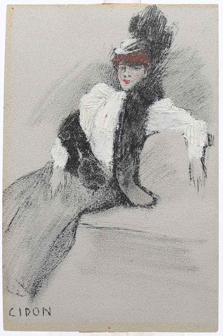 FRANCISCO DE CIDÓN. A girl. — Drawings — Balclis