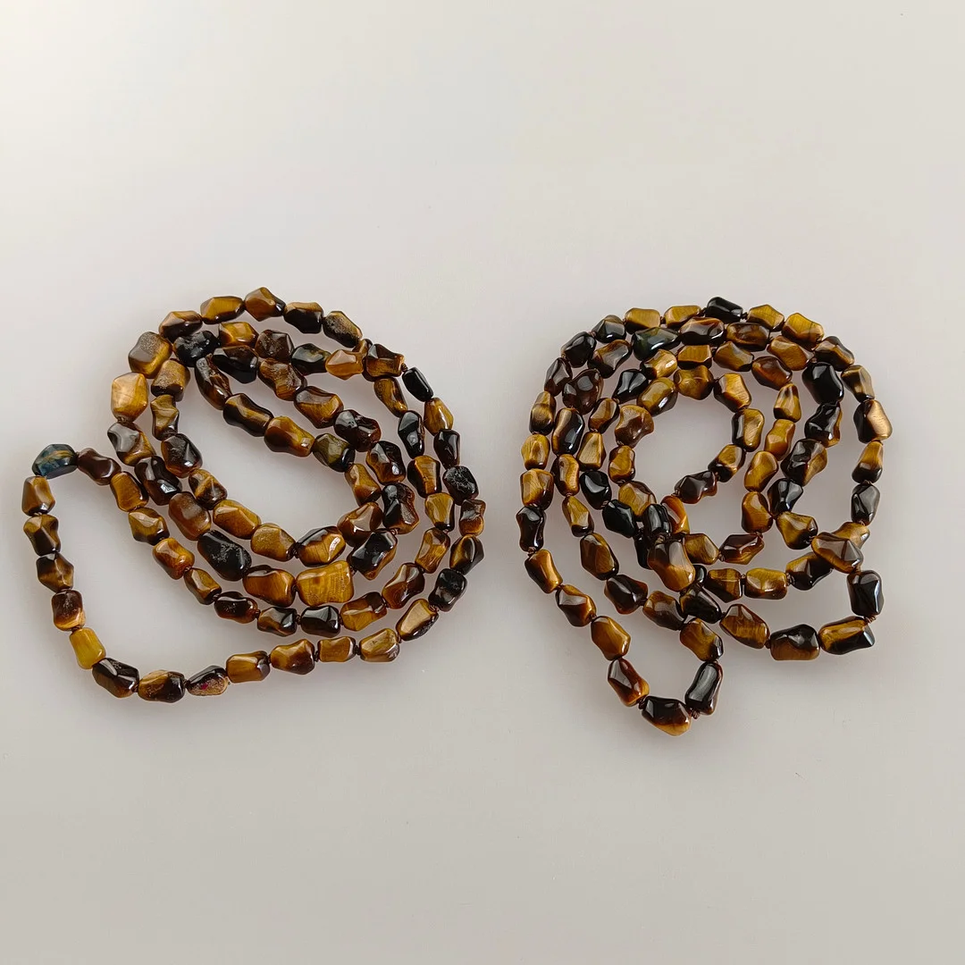 ZWEI TIGERAUGE-HALSKETTEN. — Necklace — Auktionshaus Blank