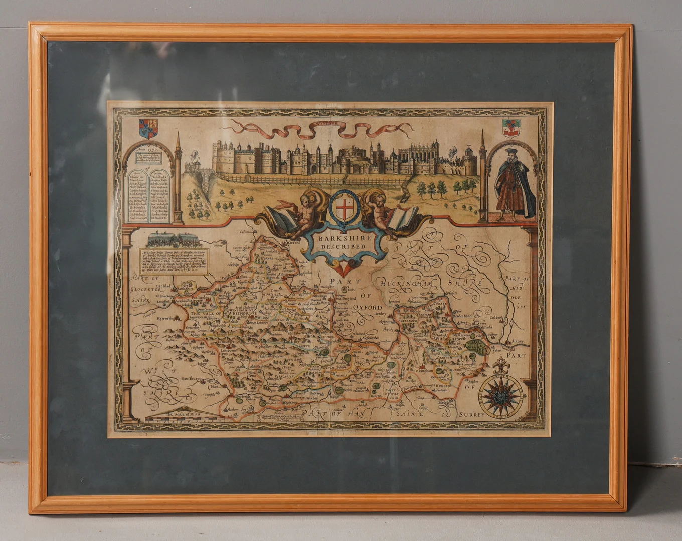 SPEED (JOHN), "BARKSHIRE DESCRIBED" HAND-COLOURED ENGRAVED MAP. — Maps — Bishop & Miller