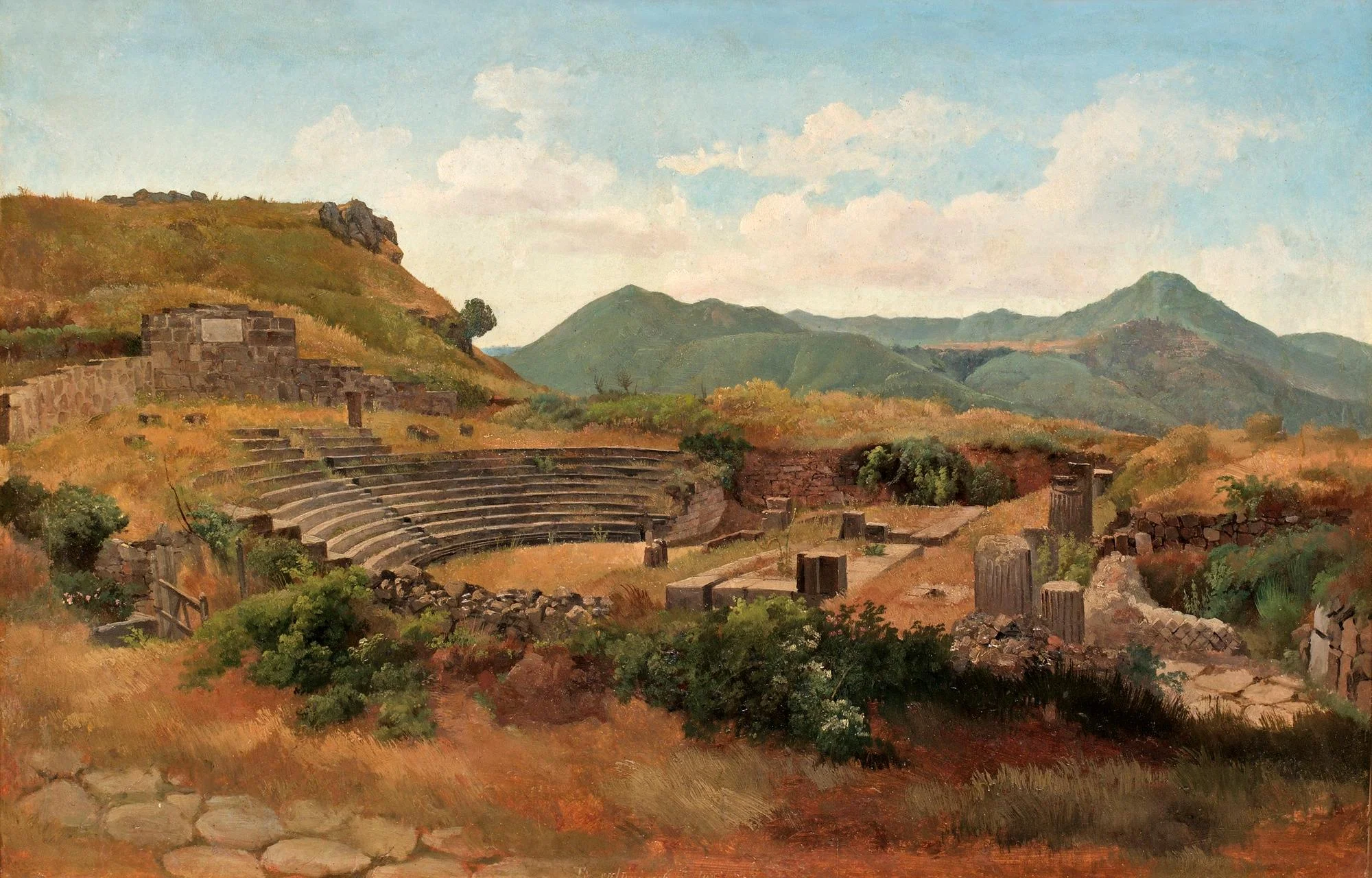 Gustaf Wilhelm Palm, Romerska teatern i Frascati i Albanerbergen. — Bukowskis
