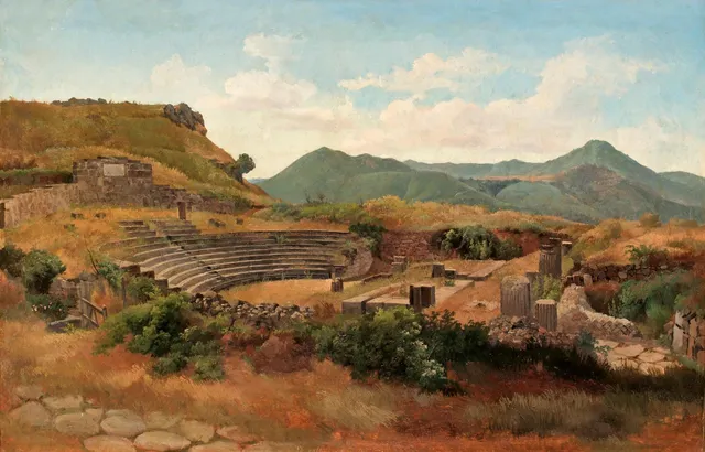 Gustaf Wilhelm Palm, Romerska teatern i Frascati i Albanerbergen.