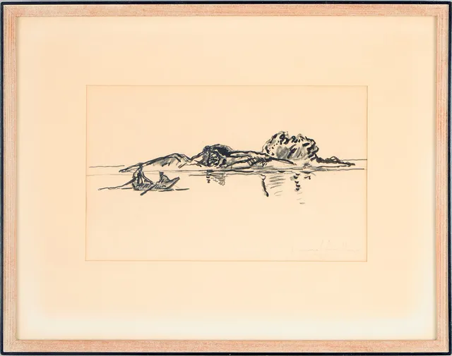 HARALD LINDBERG. "Silhuetter i stillheten I".