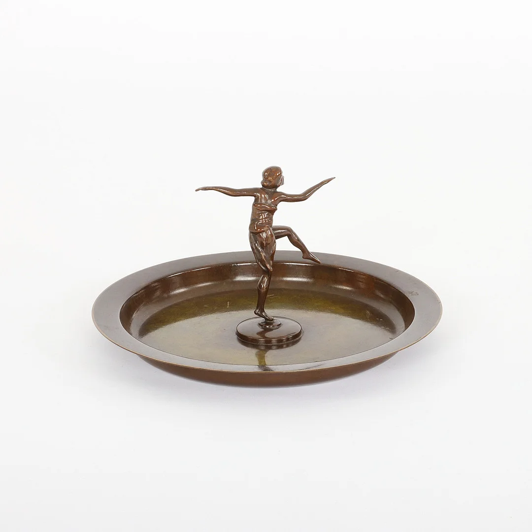FAT, brons, art deco, Holger Fridericias, Danmark, 1930-tal. — Other metals — Auktionsverket Engelholm