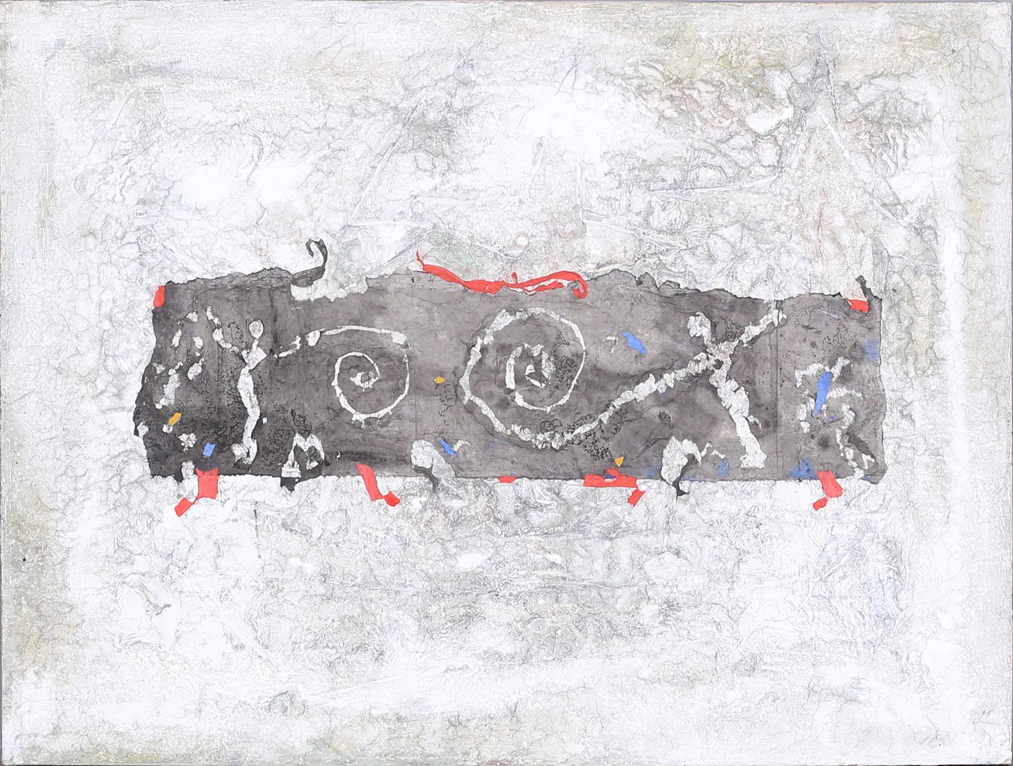 PIERRE MARIE BRISSON (FRANKRIKE FÖDD 1955). Komposition, blanteknik, signerad a tergo Brisson. — Paintings — Garpenhus Auktioner