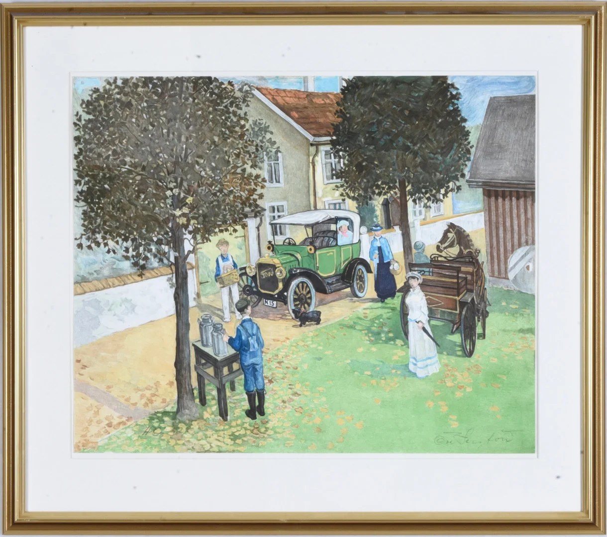 OVE PERSSON. Färglitografi. — Engravings & Prints — Halmstads Auktionskammare