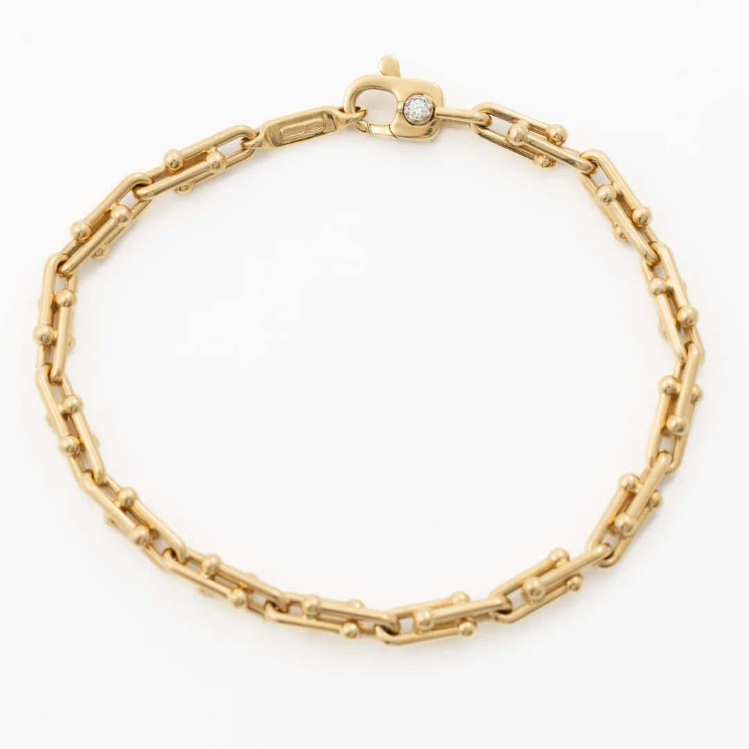 Chimento, armlänk, 18K guld med briljantslipad diamant. — Smycken/Armband — Bukowskis