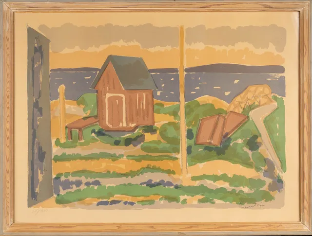 TOR BJURSTRÖM. Färglitografi, signerad, numrerad 160/260.
