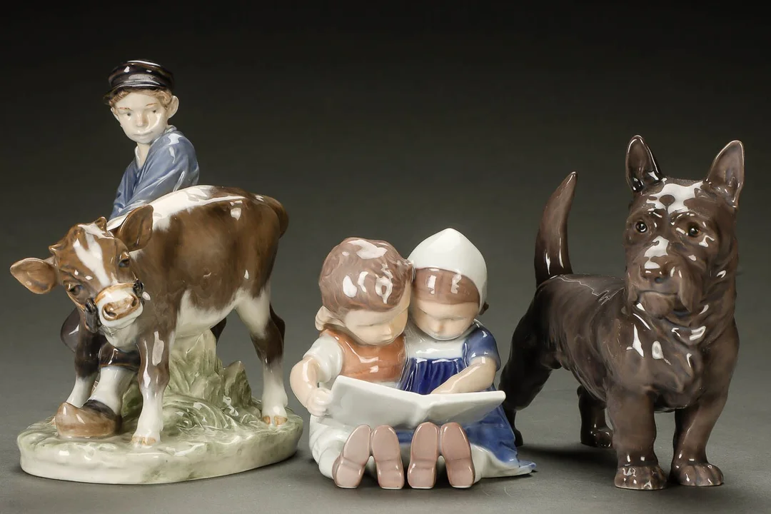 Royal Copenhagen, Bing & Grøndahl. Samling figurer af porcelæn (3) — Glass, porcelain and ceramics/Figures — Lauritz