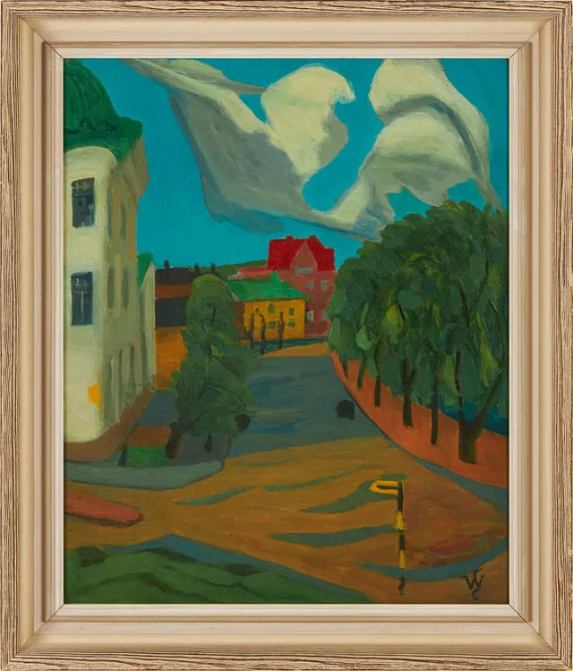 SVEN WESTMAN (1887-1962). Stadsbild.