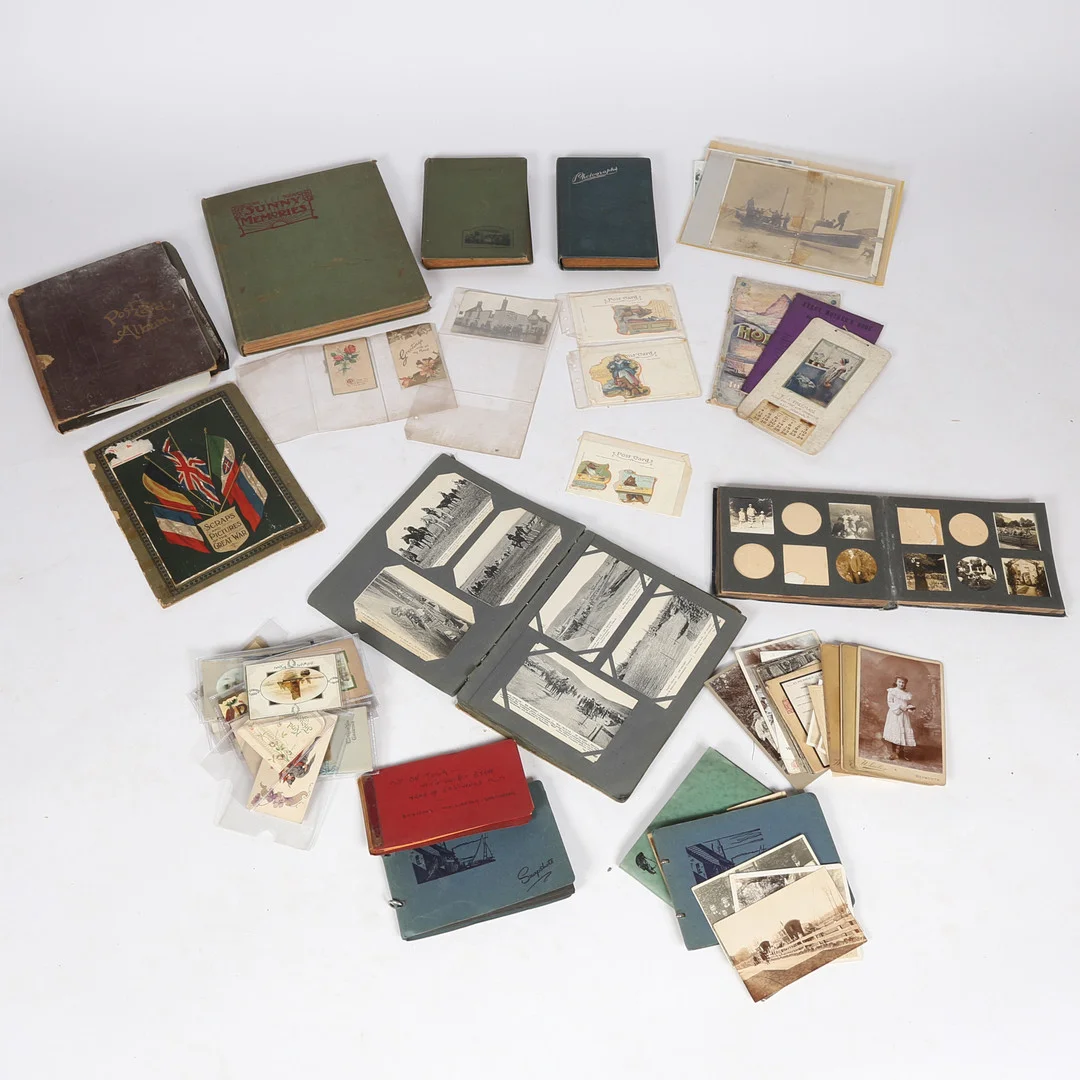 QUANTITY OF POSTCARDS AND PHOTOGRAPHS, 19TH CENTURY AND LATER (QTY). — Other — Bishop & Miller