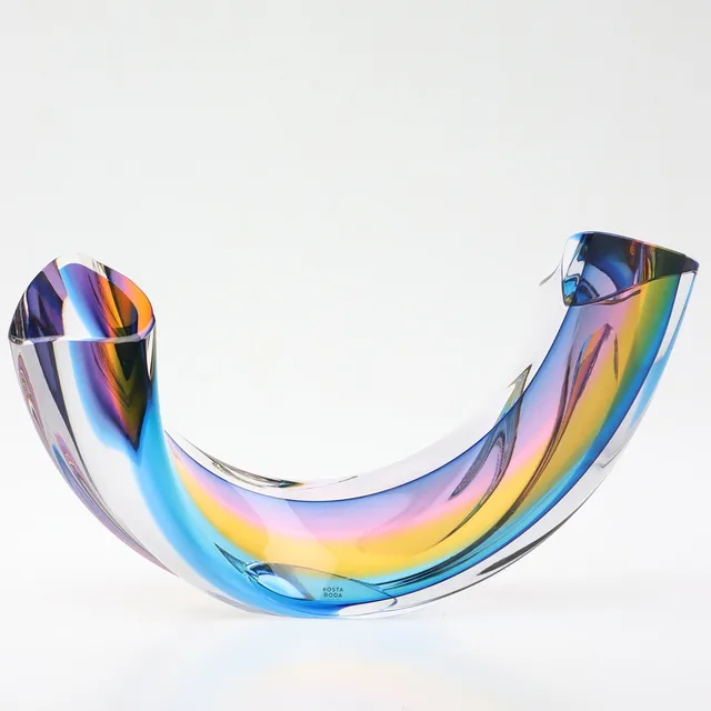 GÖRAN WÄRFF. Skulptur, "Fenomen Prisma", limiterad upplaga, Kosta Boda, signerad, numrerad 188/399.