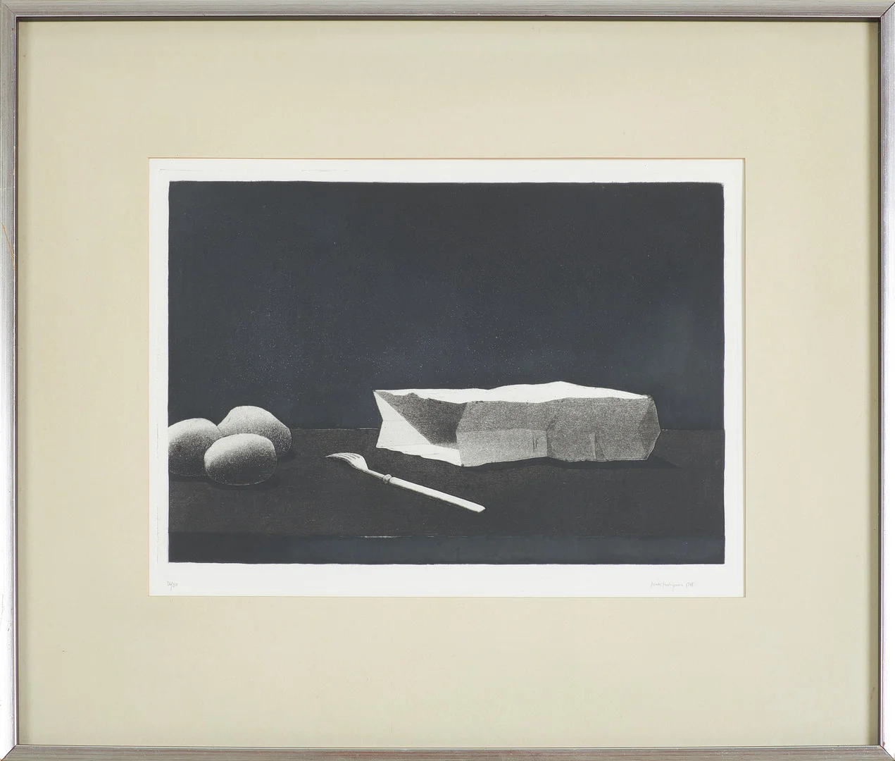 PENTTI KASKIPURO. Stilleben, numrerad 46/80, signerad Pentti Kaskipuro. — Engravings & Prints — Stockholms Auktionsverk Sickla