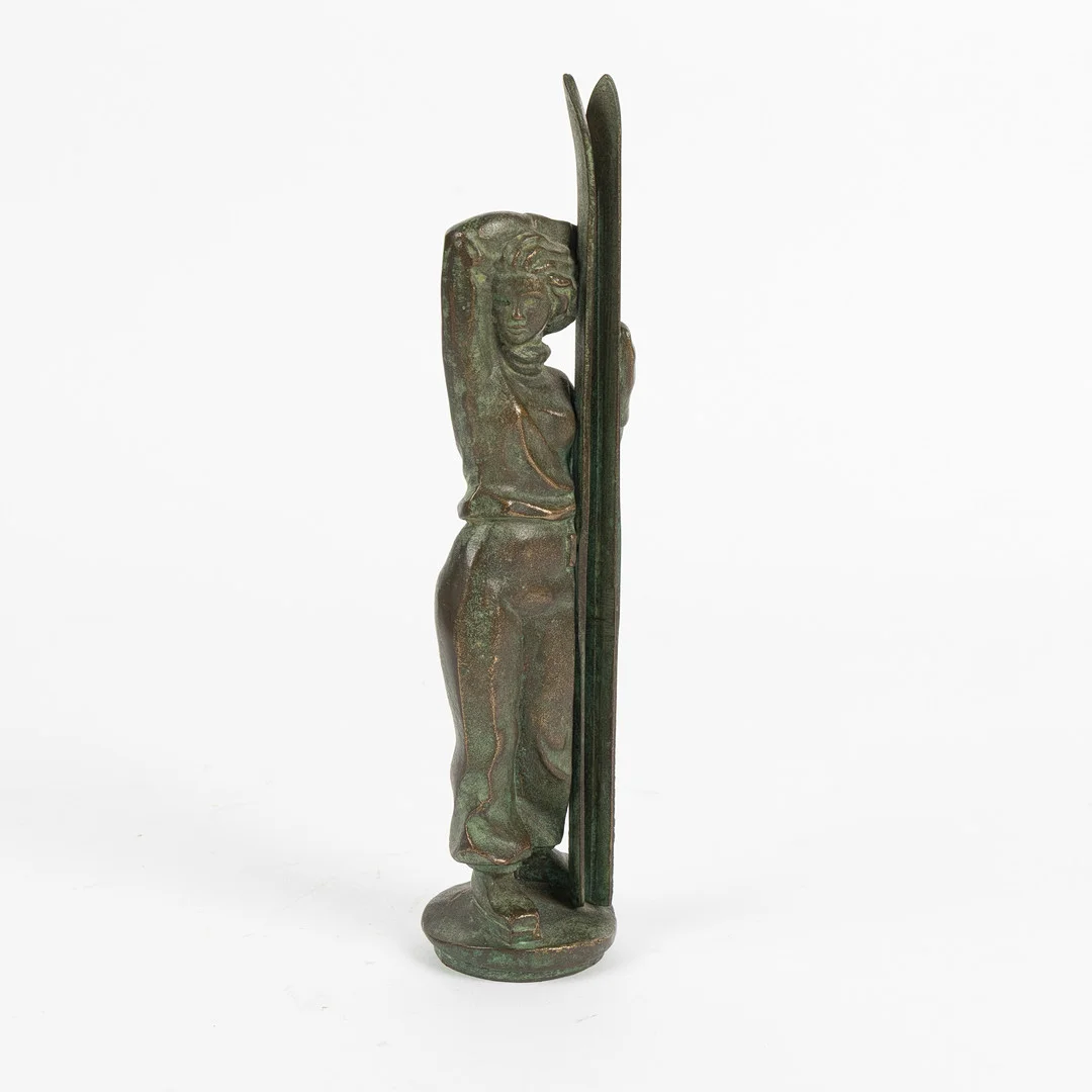 OSCAR ANTONSSON. Skulptur, brons, Athena Ystad, 1930/40-tal. — Other metals — Stockholms Auktionsverk Helsingborg