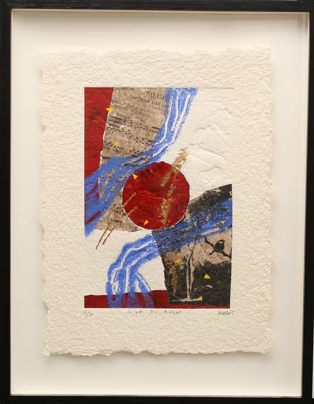 BERNARD ALLIGAND. Carborundumetsning, numrerad 4/30, L´or Du A Hin, signerad.